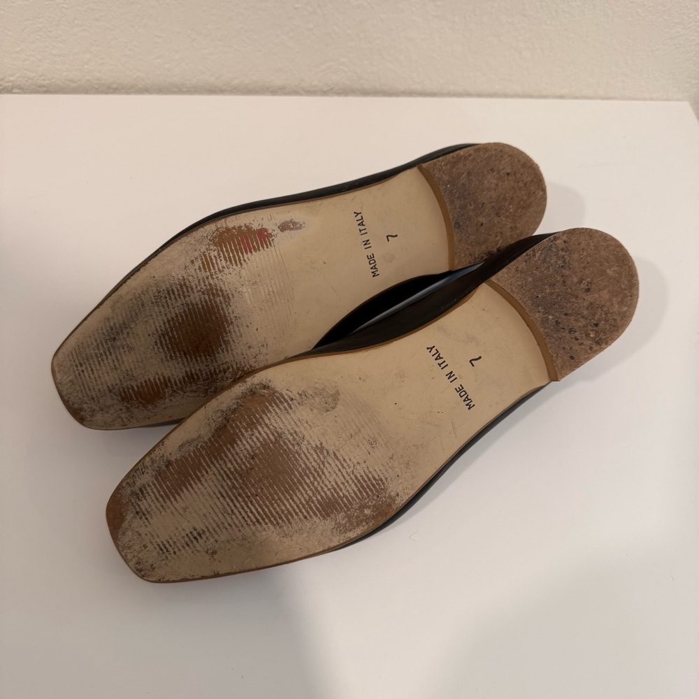 Coach and Four Black Leather Women's Flats Size 7 - Picture 3 of 3